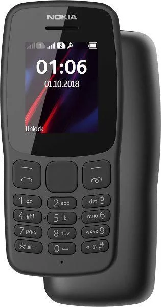 Nokia 106 Dual SIM (темно-серый)